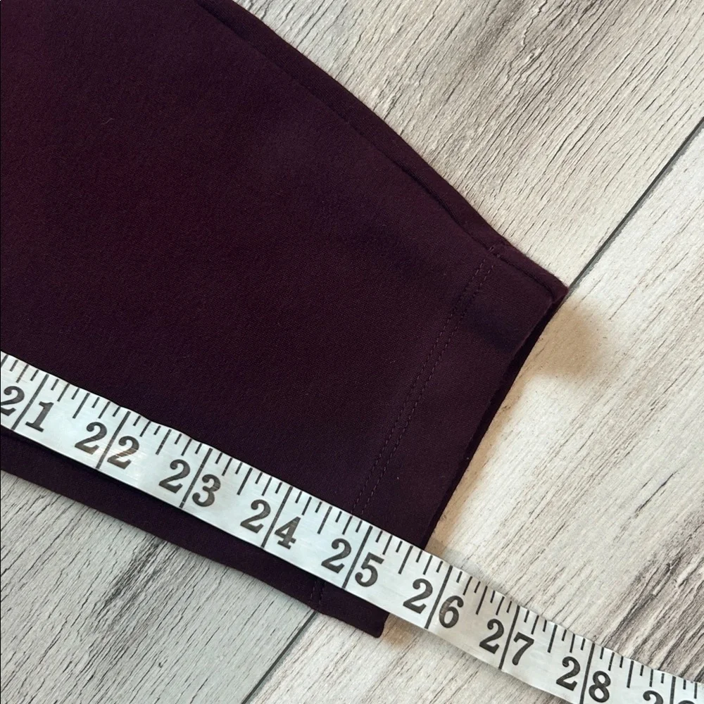 Universal Standard burgundy color pull on elastic waist pants size XS